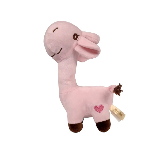 Dan Dee Collectors Choice Giraffe Plush Pink Heart Brown Stuffed Animal Toy 9" - Picture 1 of 8